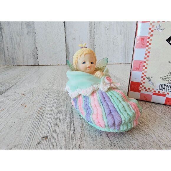 Enesco baby kitchen fairy bootie‎ little fairies 2004 new statue figurine - Picture 3 of 9